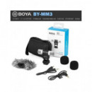 Boya Dual Microfono Estereo Profesional  BY-MM3 para Smartphone Android Ios, Camara Dslr y Videocama  LALO