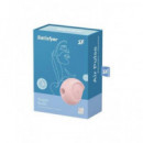 SATISFYER Sugar Rush Estimulador de Clitoris por Ondas de Presion y Vibracion Rosa Impermeable