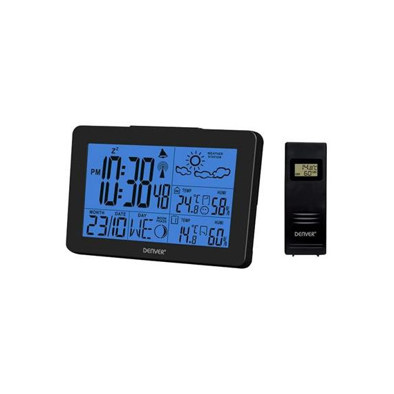 DENVER Estacion Barometrica WS-530-BLACK Interior/exterior