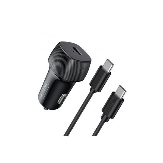 ACCETEL Cargador Coche Tipo C+ Cable USB C Pc 3A CC296