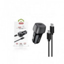ACCETEL Cargador Coche Tipo C+ Cable USB C Pc 3A CC296