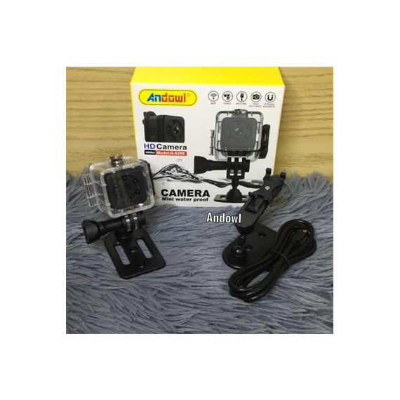 ANDOWL Mini Camara de Accion HD Q-S299 Sumergible hasta 10MTRS