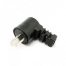 EUROCONNEX 2P Din Macho,tipo Tornillo Acodado 2319