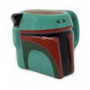 Star Wars Taza 3D The Mnadalorian Bobba Fett 450ML  DISNEY