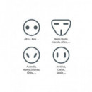 GOOBAY Kit Adaptadores Enchufe Universal Eu/americano/asia/africa/ingles 61646