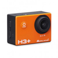 MIDLAND Camara Deportiva Accion H3+ Wifi Full HD Naranja