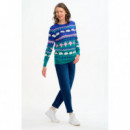 SUGARHILL BRIGHTON Jerséis y Sudaderas Jersey Sugarhill Rosie Multi Rural Fairisle