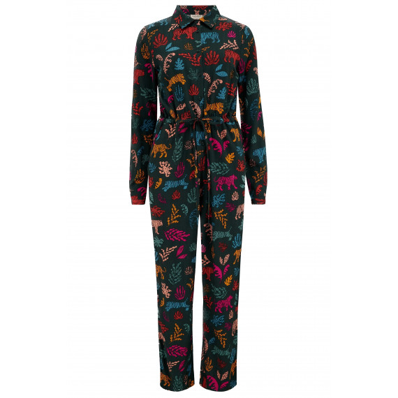 SUGARHILL BRIGHTON Vestidos Mono Sugarhill Juno Dark Green Tiger Cutouts