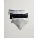 3pack Slip Gant blanco negro gris