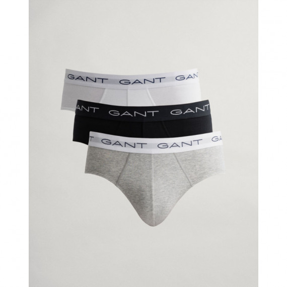 3pack Slip Gant blanco negro gris