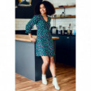 SUGARHILL BRIGHTON Vestidos Vestido Sugarhill Natalia Tea Black Multi Star Leopard