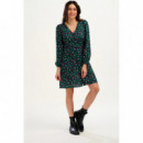 SUGARHILL BRIGHTON Vestidos Vestido Sugarhill Natalia Tea Black Multi Star Leopard