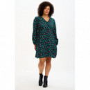 SUGARHILL BRIGHTON Vestidos Vestido Sugarhill Natalia Tea Black Multi Star Leopard