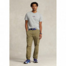 Camisetas Hombre Camiseta POLO RALPH LAUREN Classic Fit de Punto Polo Sport Gris