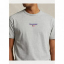 Camisetas Hombre Camiseta POLO RALPH LAUREN Classic Fit de Punto Polo Sport Gris