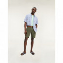 Allover Embroidery Shirt S/s  TOMMY HILFIGER