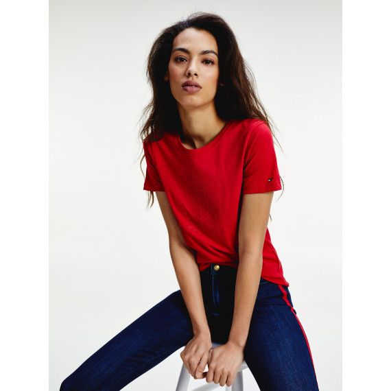 Icon Slim C-nk Top Ss  TOMMY HILFIGER