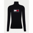 Tjw Tommy Flag Roll Neck  TOMMY JEANS