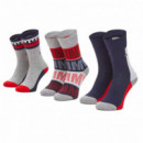 Th Kids Sock 3P Tommy Giftbox  TOMMY HILFIGER