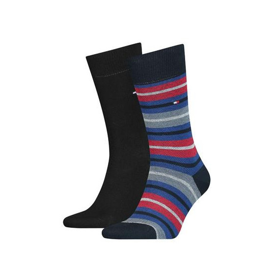 Th Men Sock 2P Birdeye Stripe  TOMMY HILFIGER