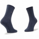 Th Women Sock Dot 2P  TOMMY HILFIGER