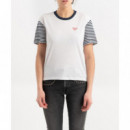 Tjw Striped Sleeve Tee  TOMMY JEANS