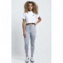 Siksilk Retro Box Fit Crop Tee Optic Whi  SIK SILK