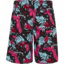 Tjm Miami Print Basketball Short Black M  TOMMY JEANS