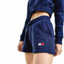 Tjw Tommy Badge Sweatshort Twilight Navy  TOMMY JEANS