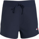 Tjw Tommy Badge Sweatshort Twilight Navy  TOMMY JEANS