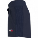 Tjw Tommy Badge Sweatshort Twilight Navy  TOMMY JEANS