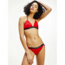 Cheeky Side Tie Bikini Primary Red  TOMMY HILFIGER