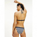 Cheeky Side Tie Bikini Core Solid Logo W  TOMMY HILFIGER