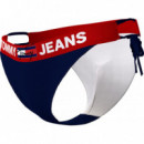 Cheeky String Side Tie Bikini Desert Sky  TOMMY HILFIGER