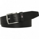 Th New Denton Belt Black  TOMMY HILFIGER