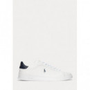 Nappa Leather-hrt Ct Ii-sk-ath White Nav  RALPH LAUREN