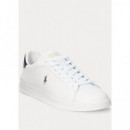 Nappa Leather-hrt Ct Ii-sk-ath White Nav  RALPH LAUREN