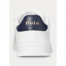 Nappa Leather-hrt Ct Ii-sk-ath White Nav  RALPH LAUREN