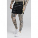 Muay Tie Satin Shorts Blk Gld  SIK SILK