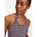 Mid Intensity Aop Long Bra Th Cube All O  TOMMY HILFIGER