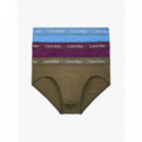 Hip Brief 3PK Cheshire Purple/ Active Bl  CALVIN KLEIN