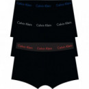 Low Rise Trunk 3PK B- Royalty/ Grey/ Exo  CALVIN KLEIN