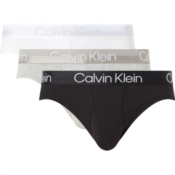 Hip Brief 3PK White/ Black/ Grey Heather  CALVIN KLEIN