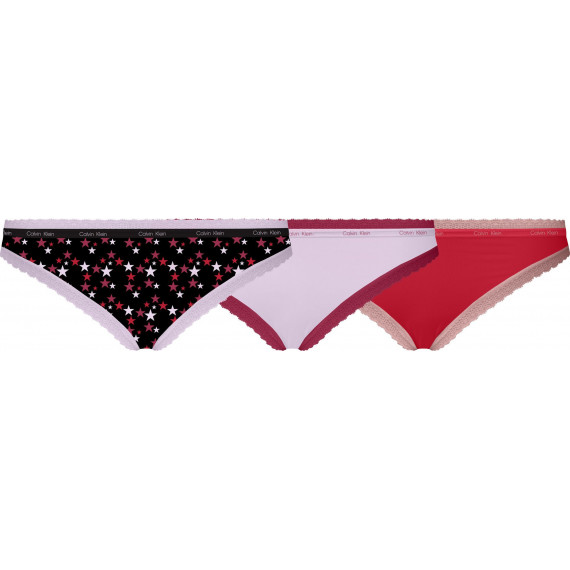 Bikini 3PK Twinkle/mauve Berry/rustic Re  CALVIN KLEIN