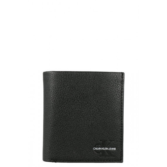 Micro Pebble Small N/s Trifold Black  CALVIN KLEIN