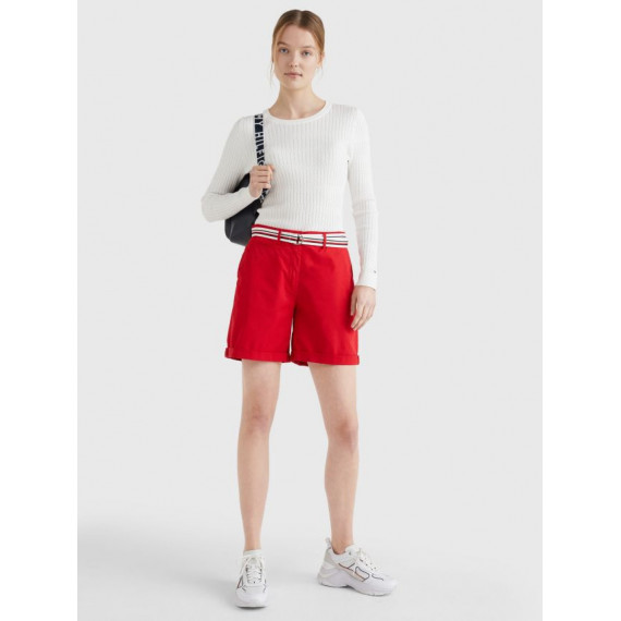 Cotton Tencel Chino Rw Short Primary Red  TOMMY HILFIGER