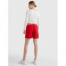 Cotton Tencel Chino Rw Short Primary Red  TOMMY HILFIGER