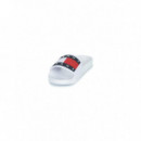 Tommy Jeans Flag Pool Slide Ecru  TOMMY HILFIGER