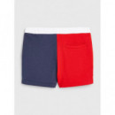 Colourblock Sweat Short Twilight Navy Co  TOMMY HILFIGER
