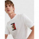Icon Square Tee White  TOMMY HILFIGER
